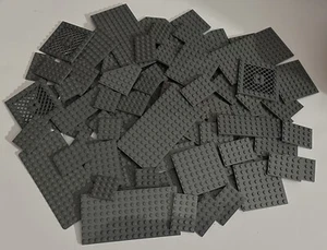 Lot of 26 Random Dark Gray Lego Baseplates 4X6 6X6 6X10 8X8 8X16 SHIPS FREE - Picture 1 of 3