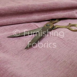 New Furnishing Fabric Chenille Material Baby Pink Perfect For Sofas Curtains - Picture 1 of 4