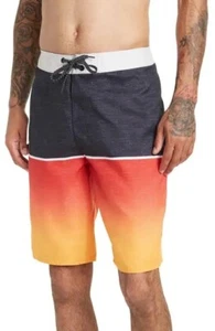 New Rip Curl Dawn Patrol Board Shorts Swim Trunks Suit- Size 30-Black/Red/Orange - Picture 1 of 1