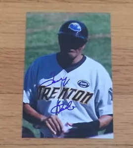 Foto 4x6 autógrafa firmada por Tony Franklin New York Yankees de béisbol MiLB menores - Imagen 1 de 2