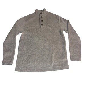 Aspen Herren Pullover Beige 1/4 Knopf Pulli Small Preppy - Bild 1 von 9