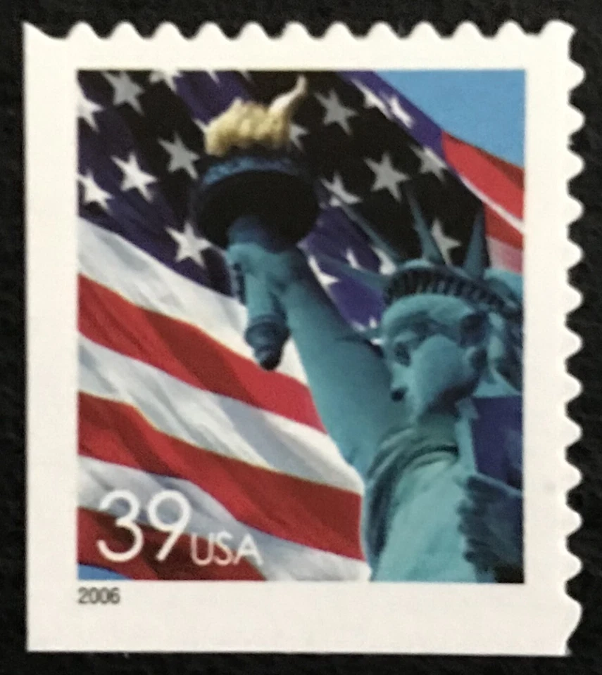 2006 Scott #3978b - 39¢ - STATUE OF LIBERTY AND FLAG - Booklet Single - MNH - Image 1 of 1