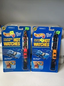 2 NIP FACTORY SEALED 1990 Hot Wheels California Custom Hot Watches 2988 & 2112 - Bild 1 von 8