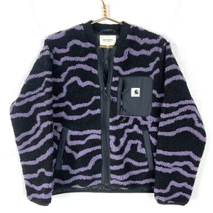 Carhartt Work In Progress Janet Liner Fleece Sweater Jacket Womens Large Black - Imagen 1 de 3