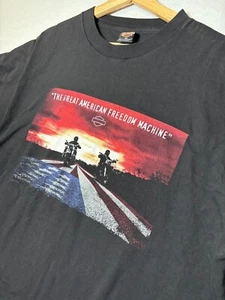 Camiseta negra manga corta Harley Davidson Galena IL Freedom Machine EE. UU. 3XL para hombre - Imagen 1 de 5