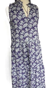 Hartford Brand Randa Striped Cotton Floral Maxi Dress Size 2, USA Medium - Picture 1 of 18