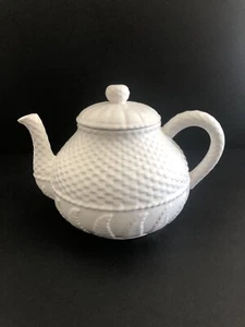 Crabtree & Evelyn Collectible Teapot, Basket Weave & Fern Pattern - Picture 1 of 18