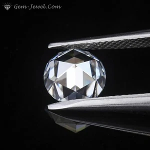 Wonderful 4 MM 0.20 Carat Rose Cut Colorless Round Loose Moissanite For Ring - Picture 1 of 5