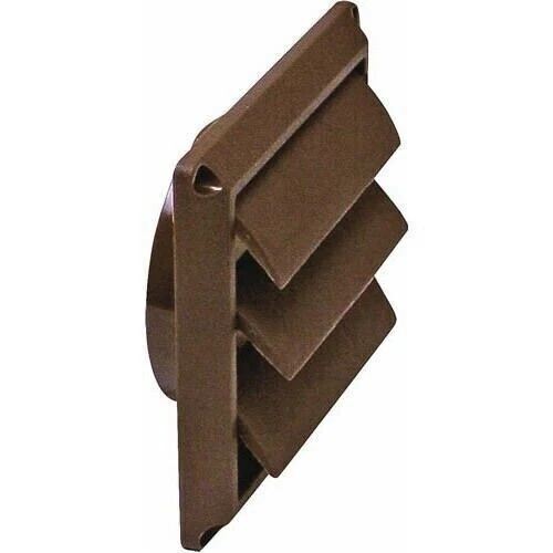 New 4 pack Deflecto 4" Brown Plastic Replacement Louver Dryer Vent Face Hood A5 - Image 1 of 1
