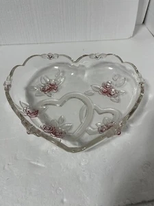 EUC Mikasa Zarte Herzen Rosa Rosen Deko Servierschale Valentinstag - Bild 1 von 6
