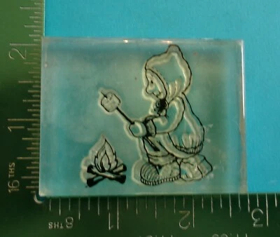 PERSON ROASING MARSHMALLOWS BY FIRE Acrylic Stamp by Provo Craft - Image 1 of 2