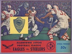 1964 NFL Preseason Football Game Program (Aug 14) Eagles vs. Steelers - Picture 1 of 20