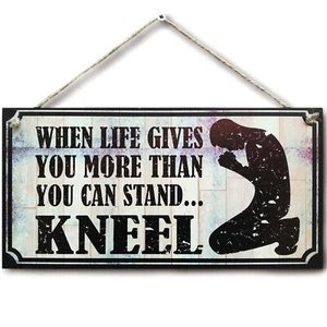 CARISPIBET When Life Gives You More Than You can Stand Kneel | Religious Signs - Picture 1 of 6