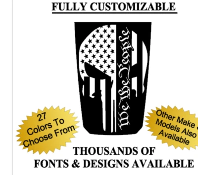 WE THE PEOPLE Capucha Blackout Vinilo Calcomanía Adhesivo Se Adapta a ACURA MDX 2020-2024 Foto 1 de 2