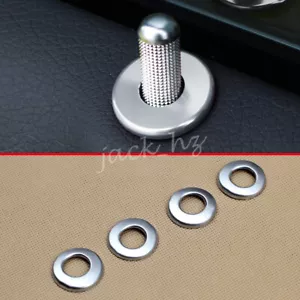 For Mercedes C GLC Class X253 W205 Matte Chrome Interior Door Lock Trims - Foto 1 di 5