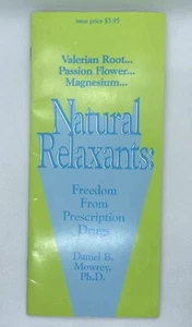 Natürliche Entspannungsmittel 1990: Baldrianwurzel, Passionsblume, Magnesium Vintage Booklet - Bild 1 von 13