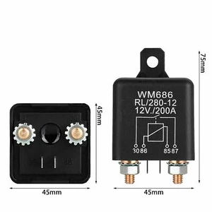 4Pin 200A 12V battery Isolator Relay Start Switch Car Power Supply Switch Tool - Picture 1 of 6