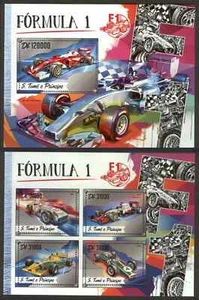 Formula 1 / Auto Racing on stamps 2015 Sao Tome - Francobolli MNH** SN. - Picture 1 of 1