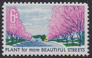 US 1368 Plant for more Beautiful Streets 6c single MNH 1969