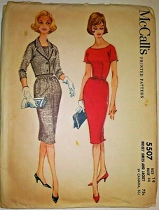 McCall's Dress & Jacket Pattern # 5507, Size 14 Misses, Bust 34" - Cut - Picture 1 of 1