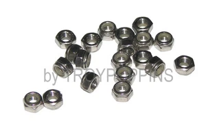 20-SS M5-0.8 TUERCAS DE BLOQUEO HEXAGONALES NYLOC NAILON MÉTRICO TIPO A2 ACERO INOXIDABLE 5MM PIEZAS - Imagen 1 de 1