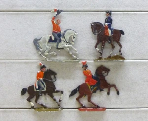 4 Zinnfiguren England Generalstab Wellington Rieche Napoleon 33mm bemalt - Bild 1 von 1
