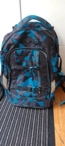 Satch Pack Schulrucksack Blue Triangle / blaue Dreiecke, gebraucht - Bild 1 von 5