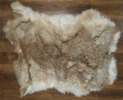 Nueva piel de conejo piel bronceada marrón Foto 1 de 4