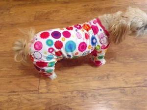 pet dog pajamas, colorful doo-dads, comfy,stretchy, Medium *(read size details) - Picture 1 of 6