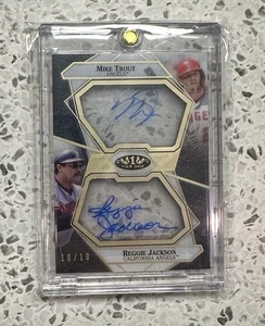 2022 Topps Tier One Mike Trout - Reggie Jackson Dual Autographs /10 🔥 Angels! - Bild 1 von 3