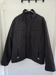 Structure Black Weather Resistant Insulated Polyester Jacket Large - Picture 1 of 8
