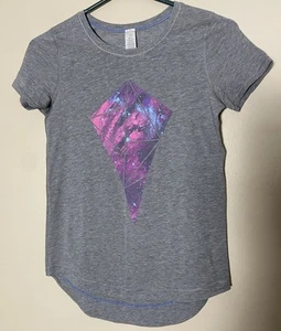 Ivivva By Lululemon Girls size 10 Gray Cotton Lightweight Longer T-Shirt - Picture 1 of 5