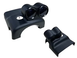 00 06 Jeep Wrangler TJ Steering Column Trim 52mm Dual Gauge Pod Mount - Bild 1 von 6
