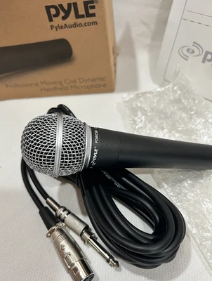 Pyle Professional Moving Coil Dynamic Handheld Microphone + 15' Cable PDMIC58 - Image 1 of 4