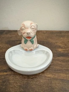 Bonzo Germany Ceramic 7015 “Ugly Dog” Ashtray/Trinket Dish Rare The 1930s - Picture 1 of 6