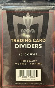 BCW Trading Card Dividers-TWO (2) Packs For A Total Of TWENTY (20) - Bild 1 von 2