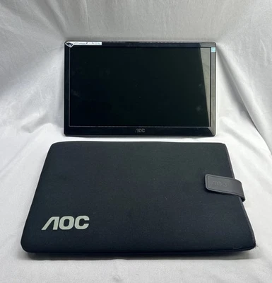 AOC 15.6" Ultra Slim USB Portable Monitor 156LM00005 w Soft Case & Kick Stand - Image 1 of 4