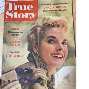 Vintage True Story Magazine March 1957 Illustrated 1950s Culture - Picture 1 of 8