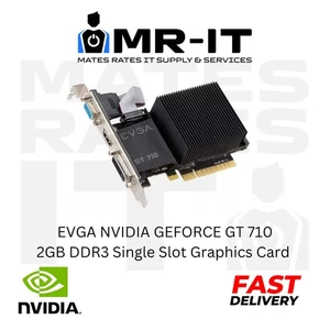 EVGA NVIDIA 2GB DDR3 Single Slot Graphics Card GEFORCE GT 710 - Picture 1 of 1