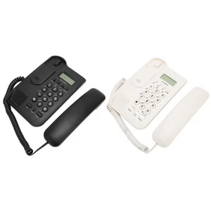 Biurko Telefon Identyfikator dzwoniącego Uchwyt ścienny Minimalistyczny przewodowy telefon domowy do domu hotelu FY - Zdjęcie 1 z 28