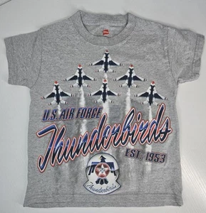 US Air Force Thunderbirds Gray TShirt Youth Size XS Delta Formation Kids - Picture 1 of 7