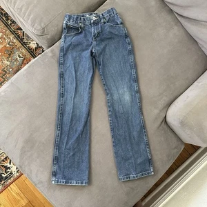 Wrangler Jeans Boys 12 Reg Cowboy Cut Adjustable 13MWZBP Western Rodeo Denim - Picture 1 of 10