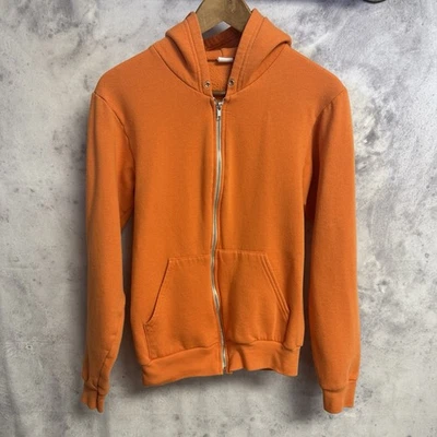 Sudadera con Capucha American Apparel F497 Para Hombre Pequeña 17.5x22.5 Naranja en Blanco Foto 1 de 4