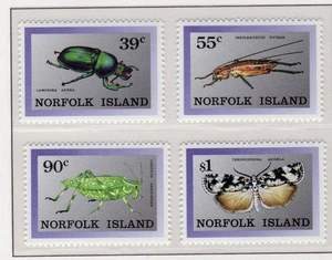 1989 Norfolk Island Endemic Insects Stamps MNH - Picture 1 of 1