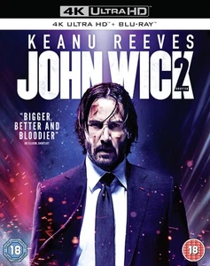 John Wick 2 (4K UHD Blu-ray) Claudia Gerini Ian McShane Keanu Reeves (UK IMPORT) - Picture 1 of 2