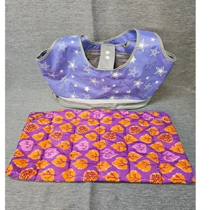 American Girl 2 Puppen sitzende Tragetasche lila Stern mit Schlafsack Abenteuer - Bild 1 von 6