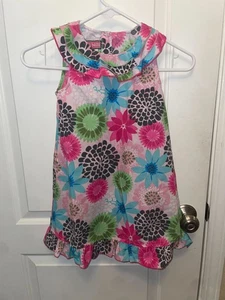 Izzy Bella Kids Dress Size 6 Floral Multicolor Long - Picture 1 of 3