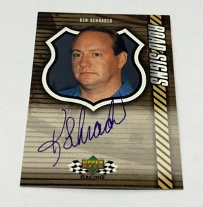 Ken Schrader #RS-KS ~ 2000 Upper Deck Road Signs NASCAR ~ ~ Autograph - Picture 1 of 10