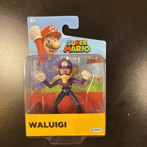 Super Mario Waluigi 2,5" Sammelfigur Jakks 2024 Brand ~NEU - Bild 1 von 2