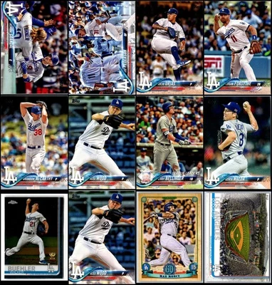 2018 Topps 洛杉矶道奇队 (12) 卡套装 - 不要错过 - 下次... — 第 1/2 张图片